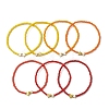 7Pcs Glass Seed Beads Stretch Bracelets for Women BJEW-MZ00279-5