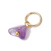 30Pcs 30 Styles Natural & Synthetic Mixed Gemstone Chip Charms PALLOY-JF02874-02-5
