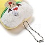 Christmas Theme Cloth Plush Doll Pendant Decorations HJEW-D030-01H-3