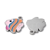 304 Stainless Steel Pendants STAS-C083-10P-02-2