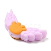 Wing Food Grade Eco-Friendly Silicone Focal Beads SIL-C004-01C-3