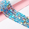 Synthetic Moonstone Beads Strands G-E573-01C-22-4