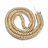 Electroplate Non-magnetic Synthetic Hematite Bead Strands G-Q465-19KC-2