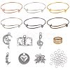 DIY Adjustable Brass Expandable Bangle Making DIY-PH0026-21-1