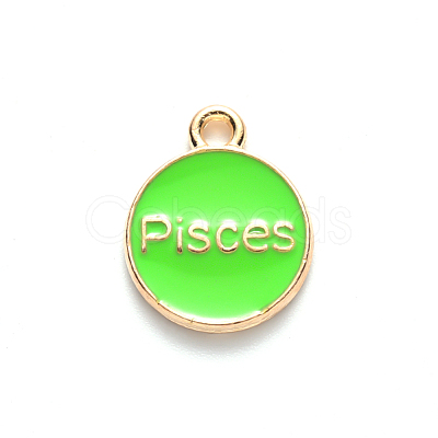 Alloy Enamel Pendants ENAM-S124-01A-06H-1