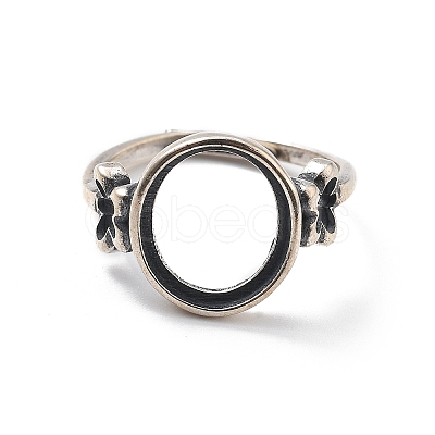 Adjustable 925 Sterling Silver Ring Components STER-C011-08AS-1
