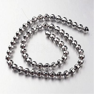 Electroplate Non-magnetic Synthetic Hematite Bead Strands G-F300-31A-01-1