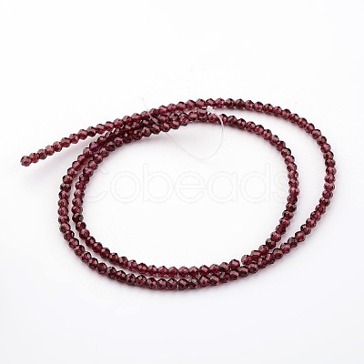 Natural Garnet Beads Strands X-G-K127-01F-3mm-1