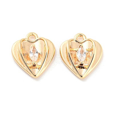 Clear Glass Charms KK-E090-25G-1