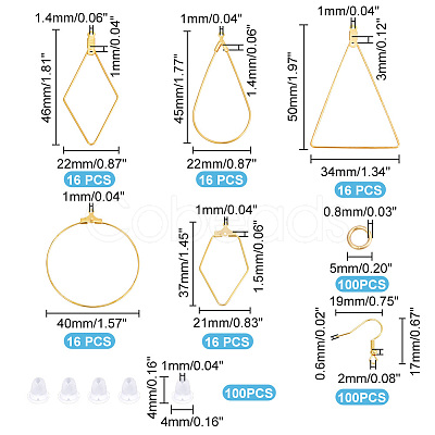 DIY Dangle Earring Making Kits DIY-UN0005-70-1