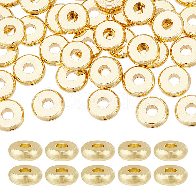 40Pcs Brass Spacer Beads KK-LP0001-13-1