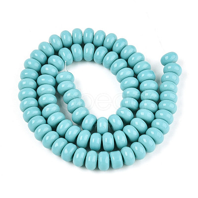 Opaque Solid Color Glass Beads Strands X-GLAA-ZX008-8mm-18R-1
