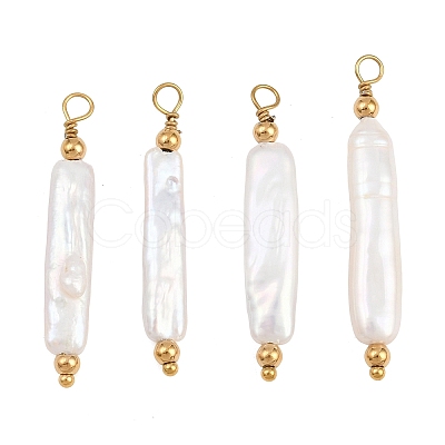 Natural Baroque Keshi Pearl Pendants PA-CBA0A45-02G-1
