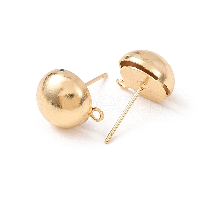 Brass Stud Earring Findings KK-G604-01G-05-1