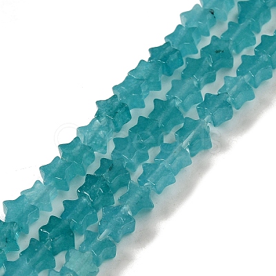 Dyed Natural Amazonite Beads Strands G-G085-B30-01-1