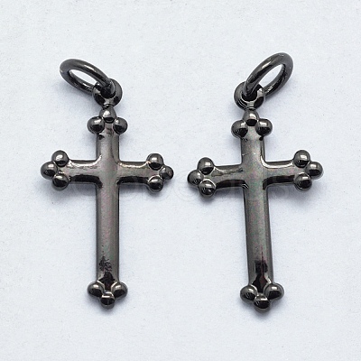 Brass Pendants KK-P147-13B-NR-1