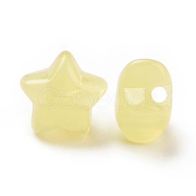 Imitation Jelly Style Acrylic Beads OACR-B002-03B-1