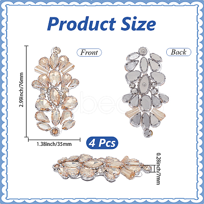 4Pcs Glass Clothing Patches PATC-CY0001-48B-1