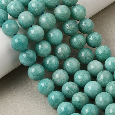Natural Amazonite Bead Strands G-P204-02-10mm-1