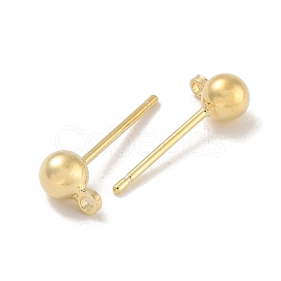 Brass Studs Earring Findings KK-H503-29G-03-1