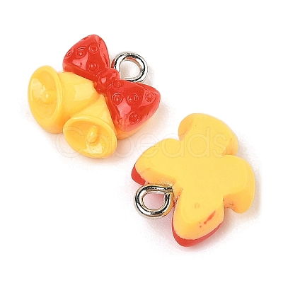 Christmas Theme Opaque Resin Pendants RESI-S08-02F-1