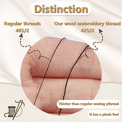 Wool & Acrylic Fibers Embroidery Floss DIY-WH0558-29B-1