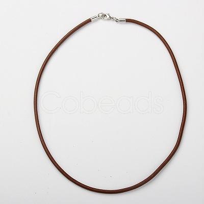 Cowhide Leather Necklace Making AJEW-JW00001-02-1