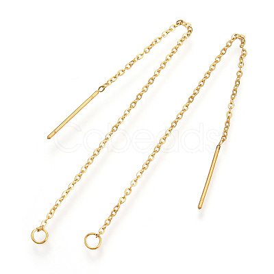 304 Stainless Steel Stud Earring Findings X-STAS-S070-G-1