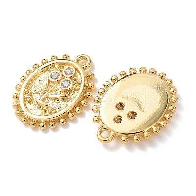 Brass Micro Pave Cubic Zirconia Pendants KK-A295-10G-1