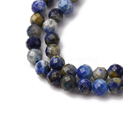 Natural Lapis Lazuli Beads Strands G-RM2025-A41-4mm-A-1