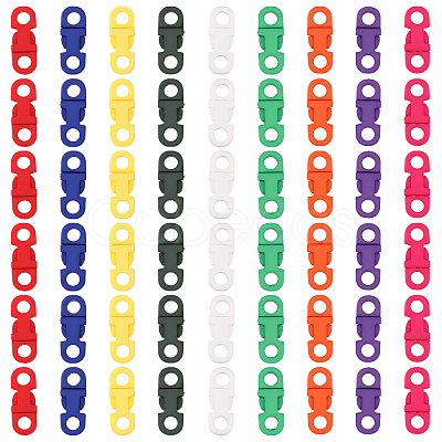 54Pcs 9 Colors Plastic Side Release Buckles KY-CA0001-51-1