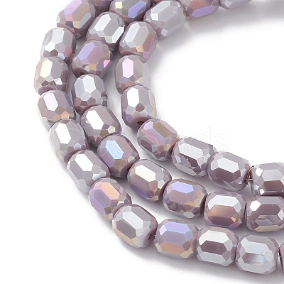 Electroplate Glass Beads Strands EGLA-K015-08H-1