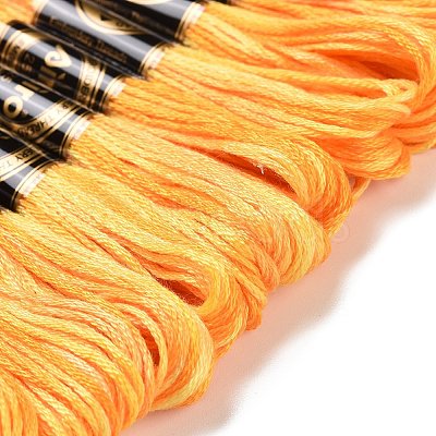 10 Skeins 6-Ply Polyester Embroidery Floss OCOR-K006-A48-1