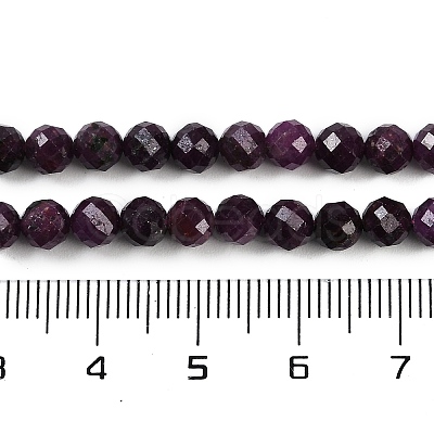 Natural Ruby Beads Strands G-P553-G01-04-1