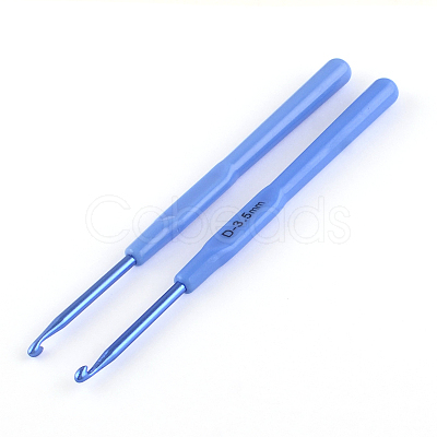 Aluminum Crochet Hooks with Plastic Handle Covered TOOL-R052-03-1