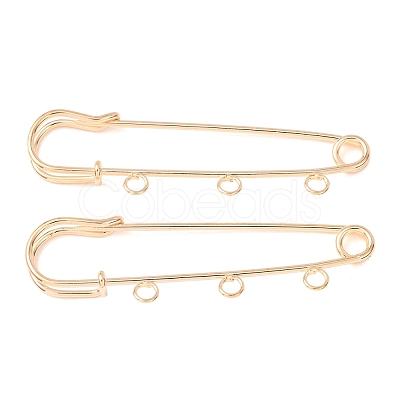 Iron Safety Pins Brooch Findings RN-CBAB9AC-02G-1