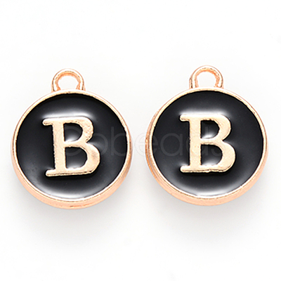 Golden Plated Enamel Alloy Charms ENAM-SZ0001-26B-B-1