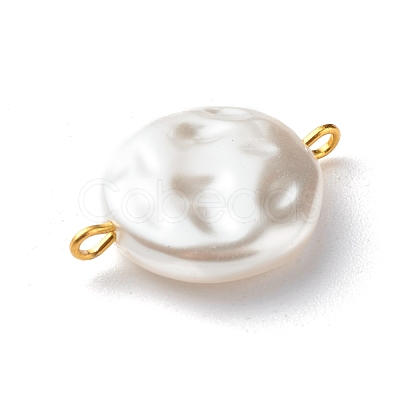 Eco-Friendly ABS Plastic Imitation Pearl Beads Link PALLOY-JF00825-1