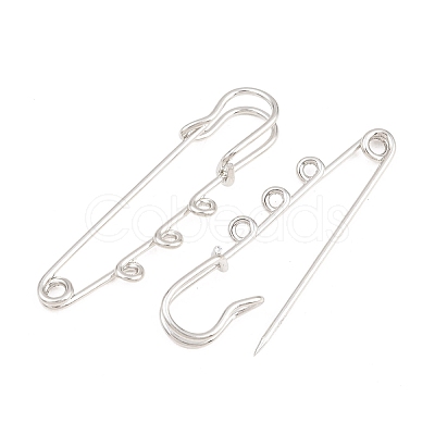 Iron Safety Pins Brooch Findings IFIN-Z005-02P-01-1