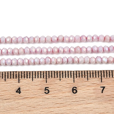 Electroplate Rondelle Glass Beads Strands GL-T021-2x2.5mm-17-20-1
