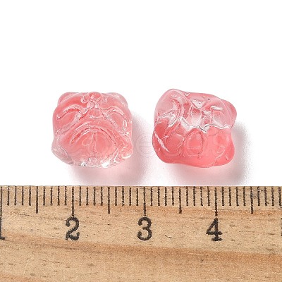 Baking Paint Transparent Glass Beads GLAA-C035-01H-1