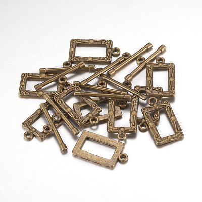 Tibetan Style Alloy Toggle Clasps MLF5079Y-1