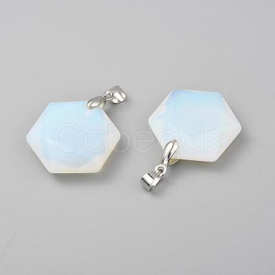 Faceted Gemstone Pendants G-F340-03-1