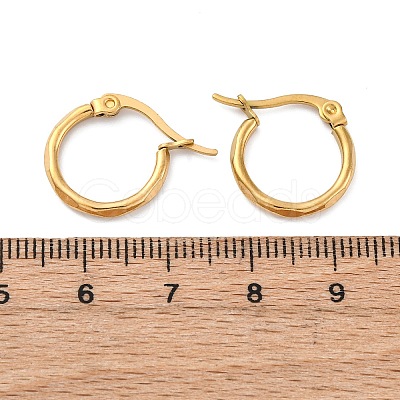 304 Stainless Steel Hoop Earrings EJEW-D195-M-1