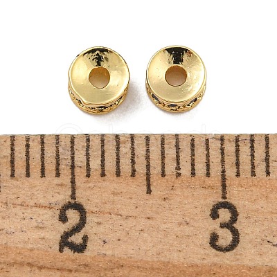 Rack Plating Brass Micro Pave Cubic Zirconia Beads KK-U030-29G-05-1