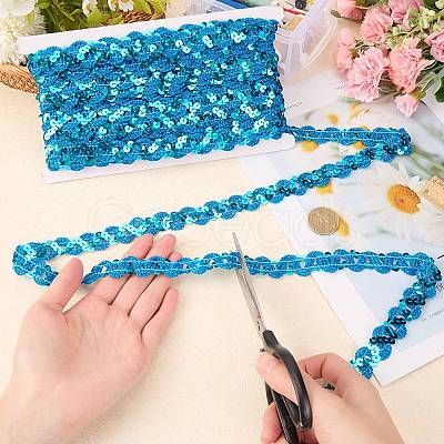 2Pcs Polyester Paillette Beads OCOR-CP0001-31C-1