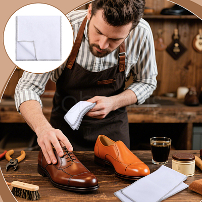 Cotton Leather Shoe Cleaning Cloth DIY-WH0596-340-1