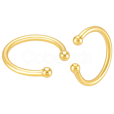 2Pcs 925 Sterling Silver Cuff Earrings EJEW-PH0001-39-1