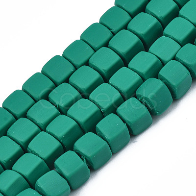Handmade Polymer Clay Beads Strands CLAY-S092-78E-1
