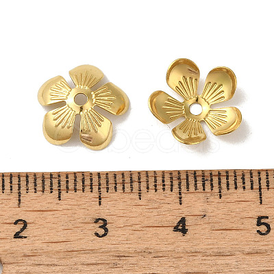 304 Stainless Steel Bead Caps STAS-P363-04A-G-1
